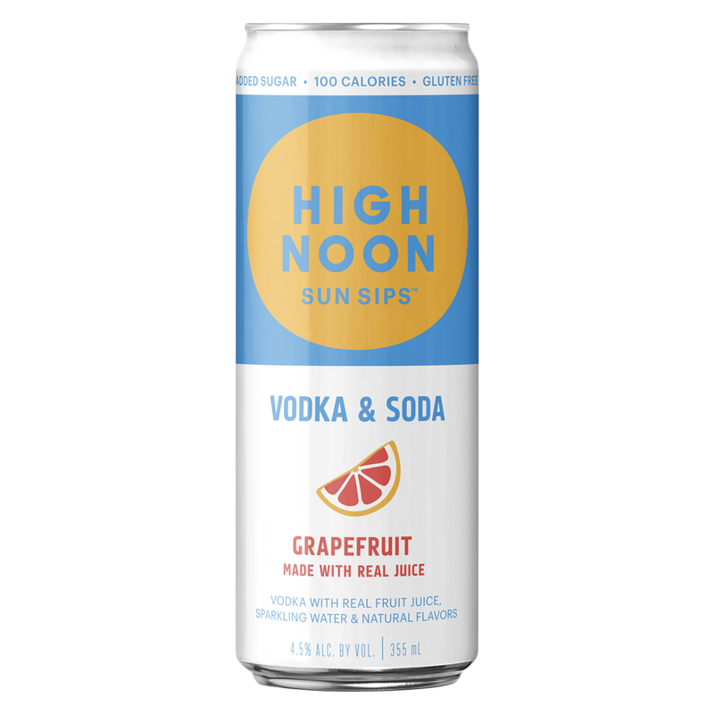 High Noon Grapefruit 12oz Single Can 4.5% ABV