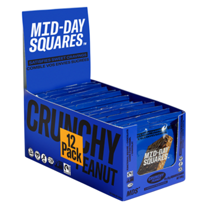 Mid-Day Squares Crunchy Peanut Functional Snack Bar 12 CT