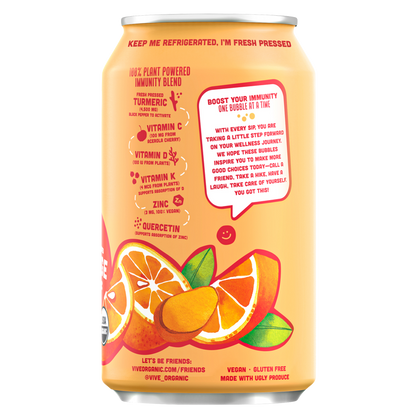 Vive Organic Sparkling Immunity Orange Turmeric 12oz