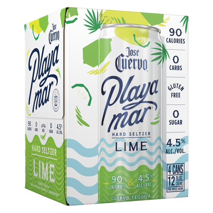 Jose Cuervo Playamar Lime Ready to Drink Cocktail 4 pk 355ml Can 4.5% ABV