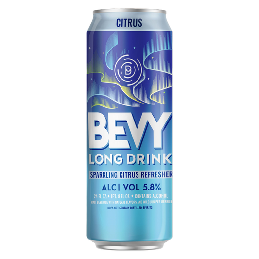 Bevy Long Drink Sparkling Citrus Refresher Single 24oz Can 5.8% ABV