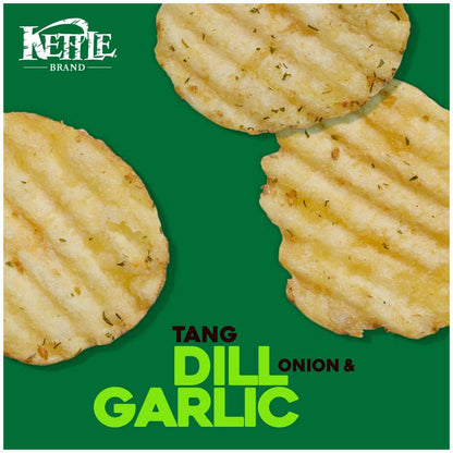 Kettle Brand Krinkle Cut Dill Pickle Potato Chips 5oz