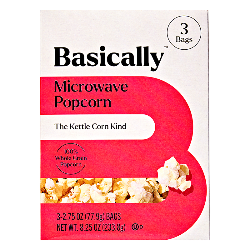 Basically 3ct Microwave Kettle Popcorn