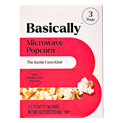 Basically 3ct Microwave Kettle Popcorn