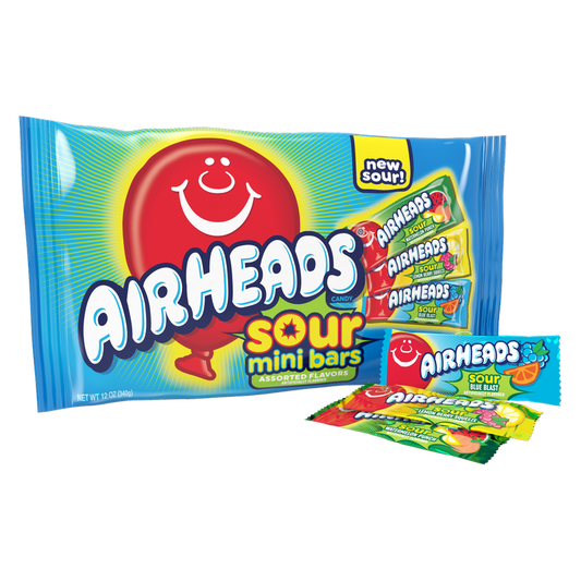 Mini Airheads Assorted Sours Bag, 12oz