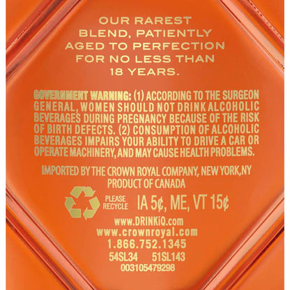 Crown Royal Aged 18 Years Extra Rare Blended Canadian Whisky 750ml (80 proof)