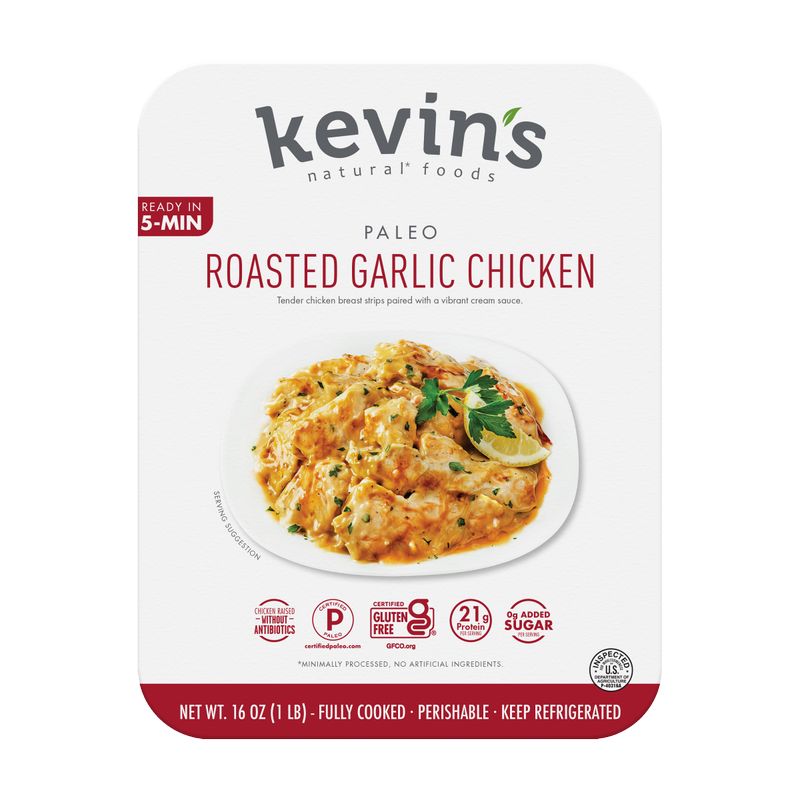 Kevin's Natural Foods Roasted Garlic Chicken - 16oz