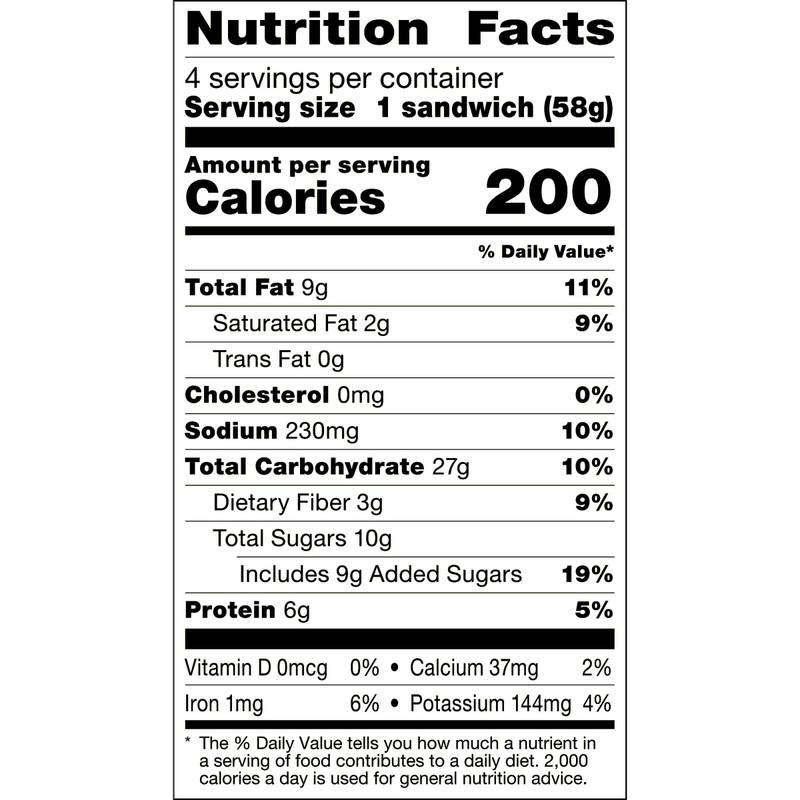 Smucker's Frozen Uncrustables PB & Honey 4ct