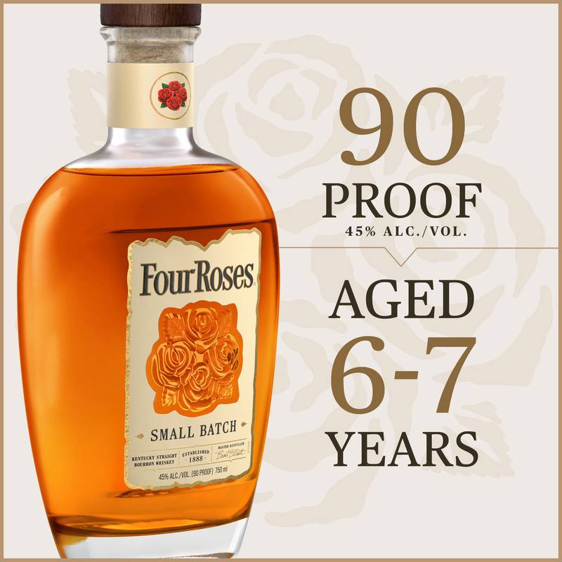 Four Roses Small Batch Bourbon Gift Set, 750 ml Bottle with Neat Taster & Four Roses Small Batch Select 50 ml