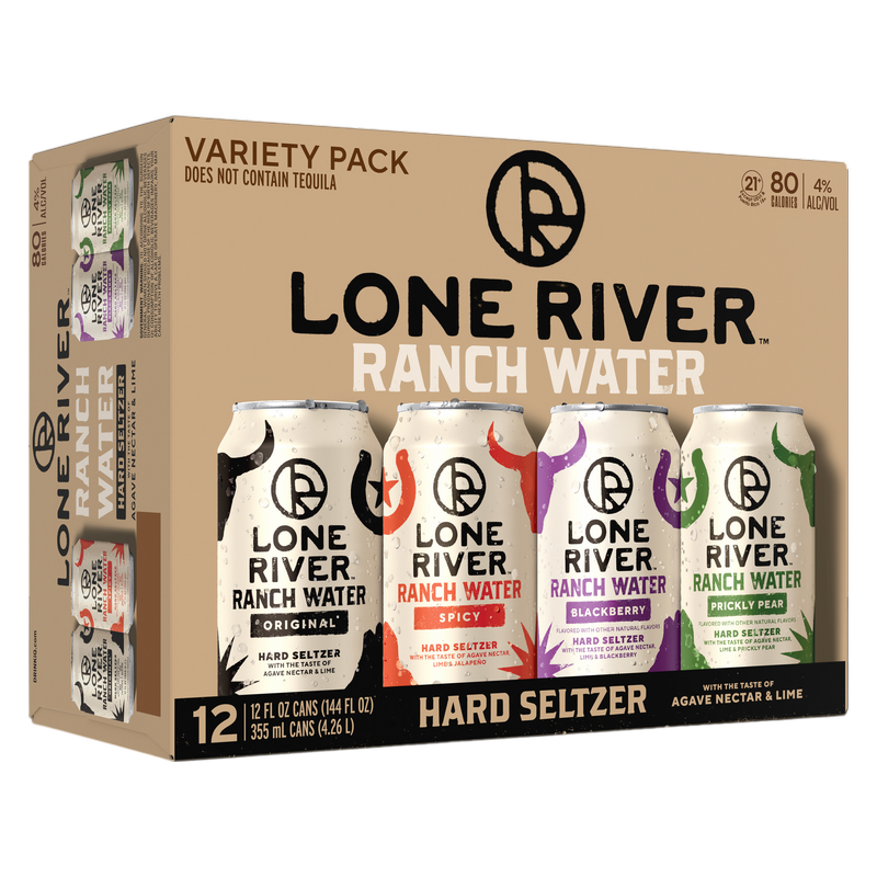 Lone River Ranch Water Hard Seltzer Variety Pack (12Pkc 12 Oz)