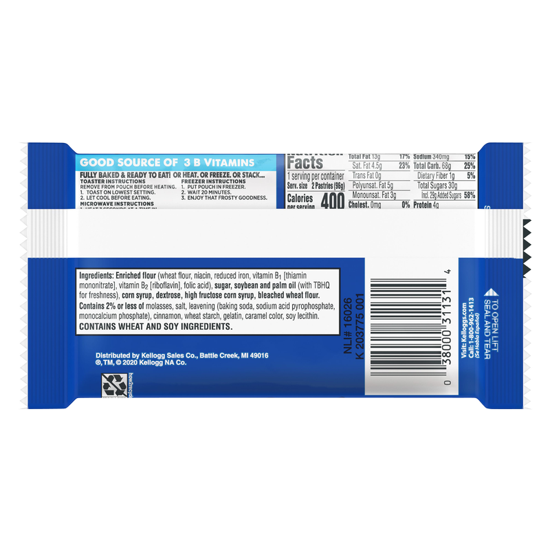 Pop-Tarts Frosted Brown Sugar Cinnamon Toaster Pastries 2ct