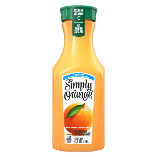 Simply Orange Juice With Calcium 46oz Btl