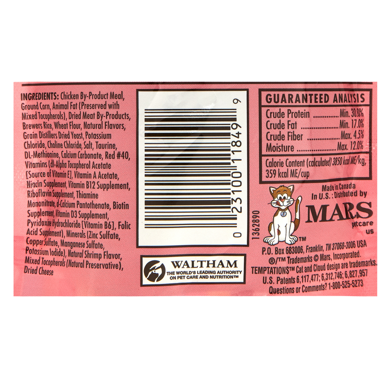 Whiskas Temptations Shrimp Flavor Cat Treats 3oz