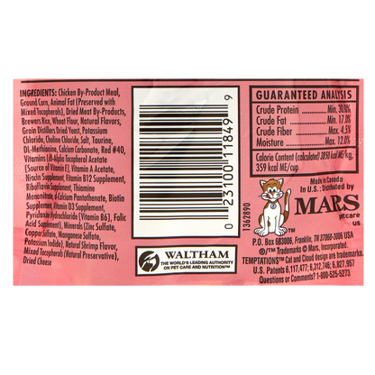 Whiskas Temptations Shrimp Flavor Cat Treats 3oz