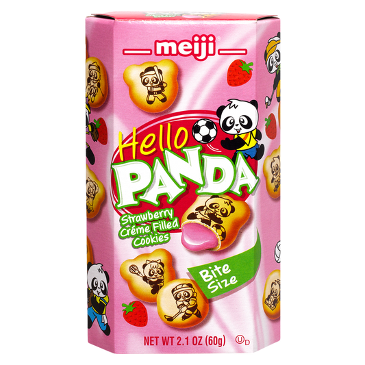 Meiji Hello Panda Strawberry Creme Filled Cookies 2.1oz