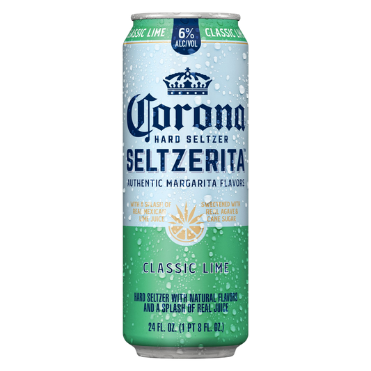 Corona Hard Seltzer Seltzerita Classic Lime Single 24oz Can 4.5% ABV