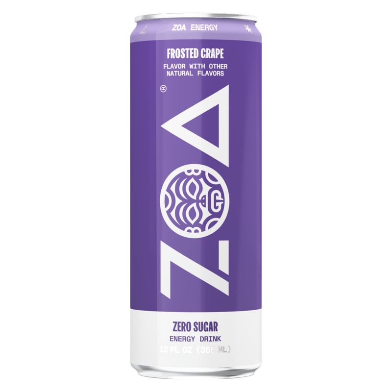 ZOA Energy Frosted Grape 12oz Can