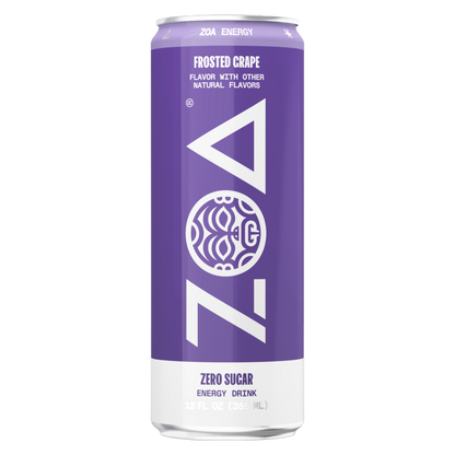 ZOA Energy Frosted Grape 12oz Can
