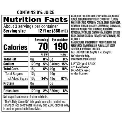 Brisk Strawberry Melon 1 Liter