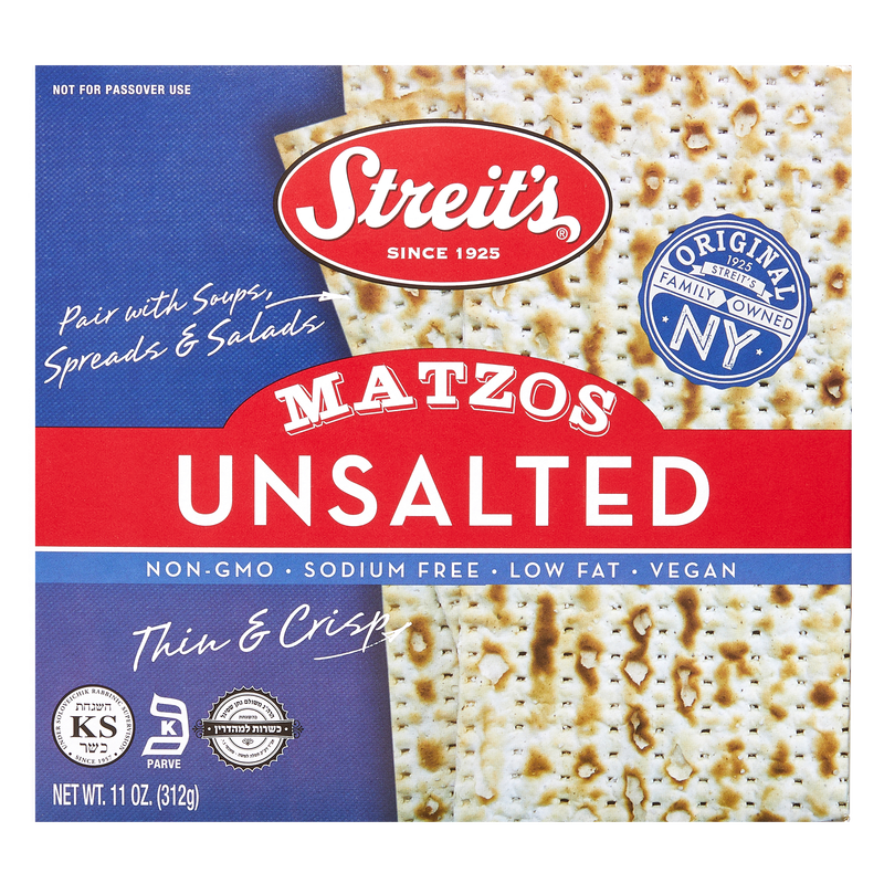 Streit's Unsalted Matzo 11oz