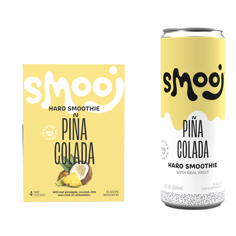 Smooj Pina Colada Hard Seltzer Smoothie 4pk 12oz Can 5.0% ABV