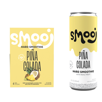 Smooj Pina Colada Hard Seltzer Smoothie 4pk 12oz Can 5.0% ABV