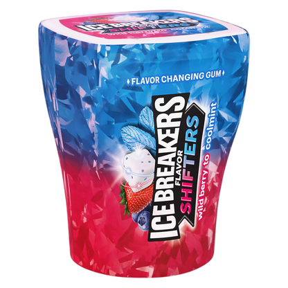 Ice Breakers Flavor Shifters Wild Berry to Coolmint Sugar Free Gum, 3.24 oz