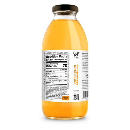Just Ice Tea Organic Orange Mango Herbal Fusion 12oz Btl