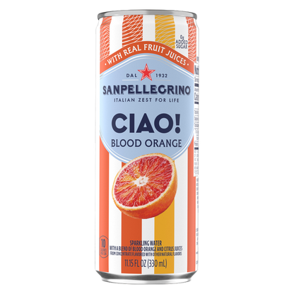 San Pellegrino Ciao! Blood Orange Sparkling Water 6pk 330mL Can