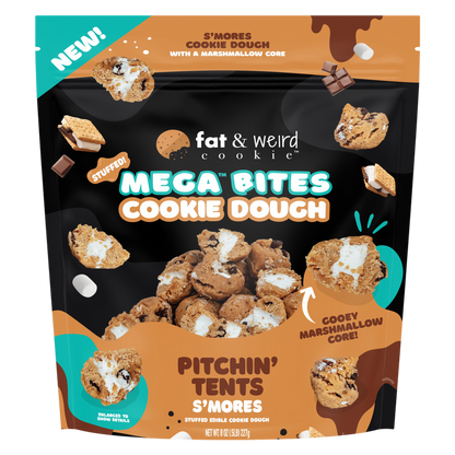 Fat and Weird Cookie Mega Cookie Dough Bites 8oz - Pitchin Tents