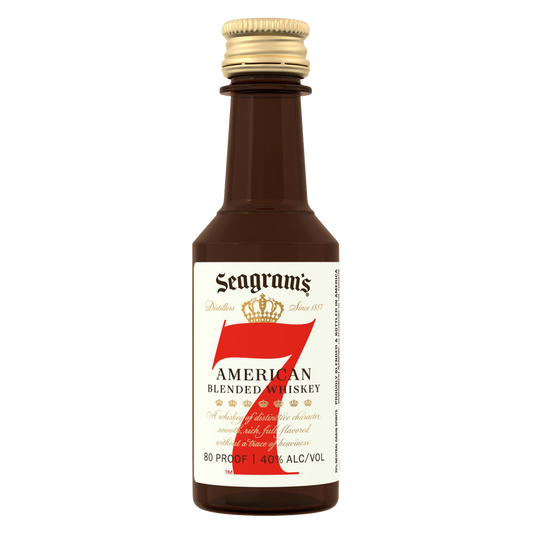 Seagram's 7 Crown American Blended Whiskey. 50 mL (80 Proof)