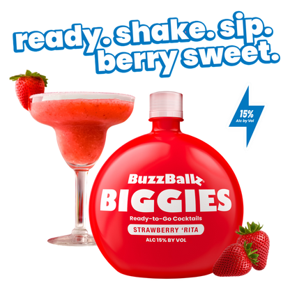Buzzballz Biggies Chillers Strawberry 'Rita 1.5L 15% ABV
