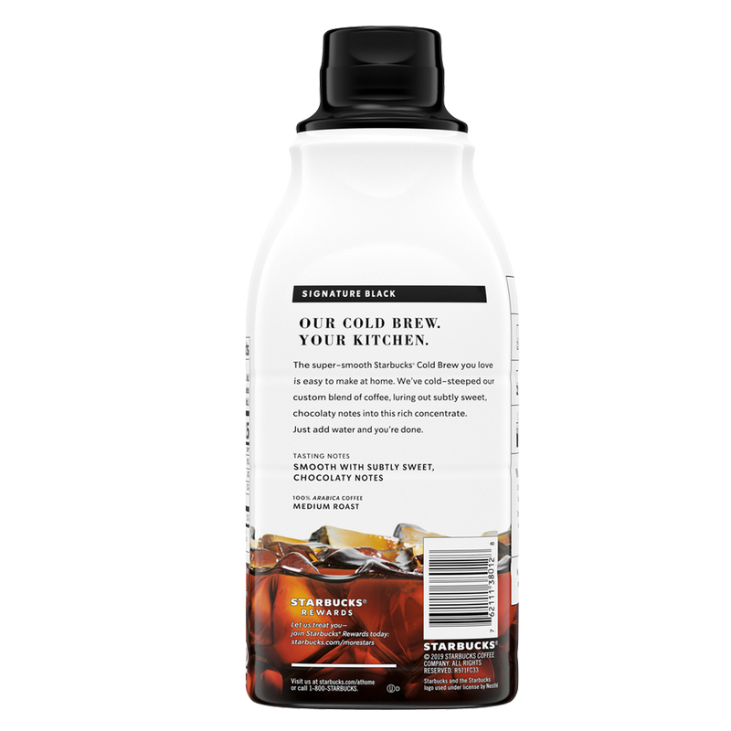 Starbucks Cold Brew Concentrate Signature Black 32oz