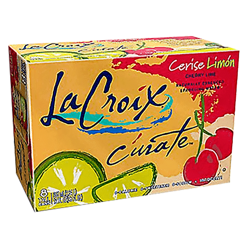 La Croix Curate Cherry-Lime Sparkling Water 8pk 12oz Can