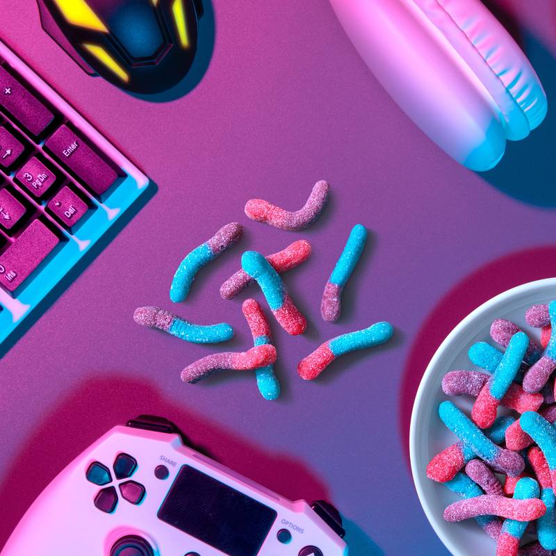 Trolli Very Berry Sour Brite Crawlers Gummy Candy 5oz