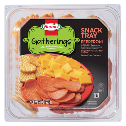 Hormel Gatherings Pepperoni & Cheddar Cheese Snack Tray - 14oz