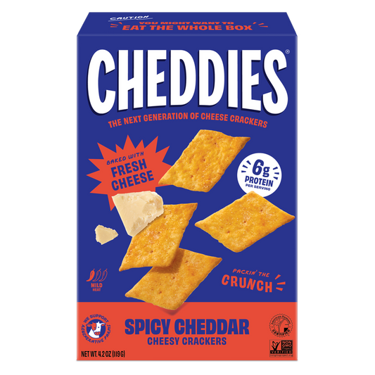 Cheddies Spicy Cheddar Cheesy Cracker, 4.2oz