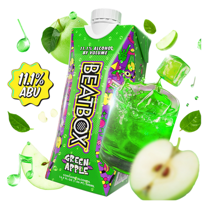 Beatbox Green Apple 500ml 11.1% ABV Wine Party Punch