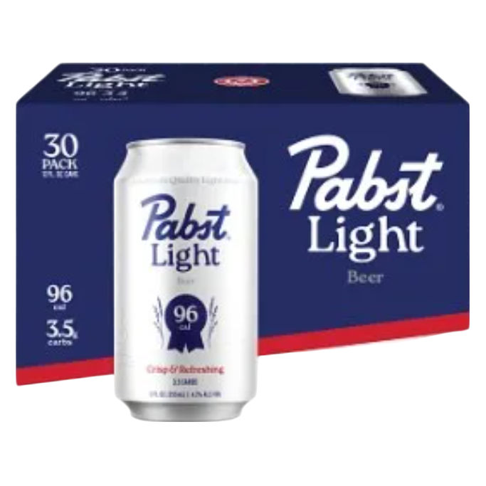 Pabst Light 30pk 12oz Can 4.2% ABV