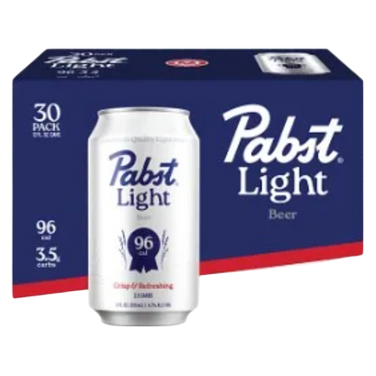 Pabst Light 30pk 12oz Can 4.2% ABV