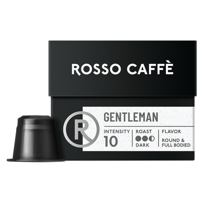 Rosso Caffe Gentleman Capsules for Nespresso Original-Line Machine 10pk