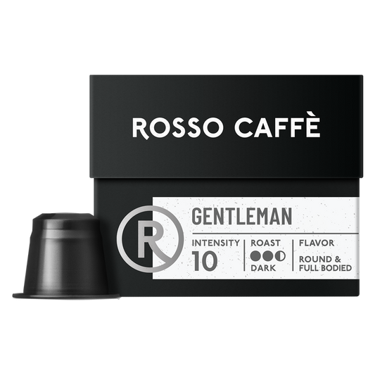 Rosso Caffe Gentleman Capsules for Nespresso Original-Line Machine 10pk