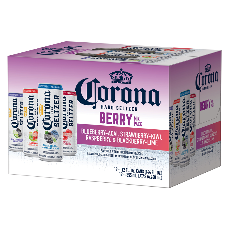 Corona Hard Seltzer Berry Mix Variety Pack 12pk 12oz Cans 4.5% ABV