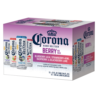 Corona Hard Seltzer Berry Mix Variety Pack 12pk 12oz Cans 4.5% ABV