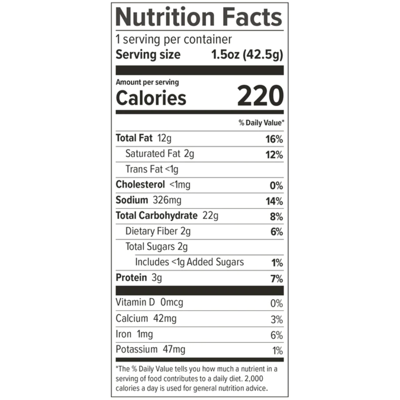 Local Style Deep Dish Pizza Potato Chips,  1.5 oz