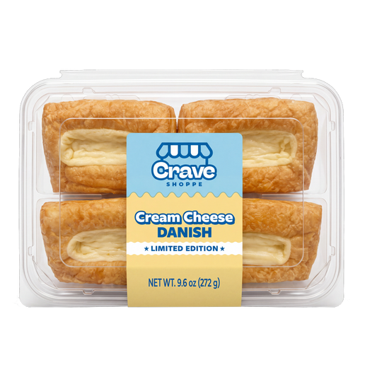 Crave Shoppe Cream Cheese Danish 4ct (Limited Time Only)
