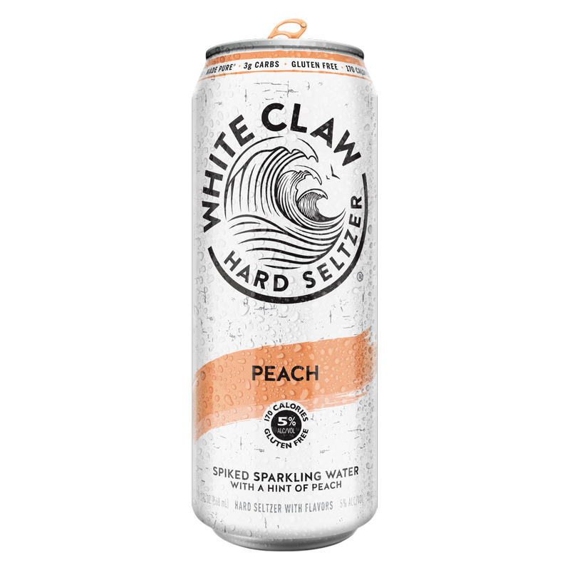 White Claw Peach Single 19.2oz Can 5% ABV