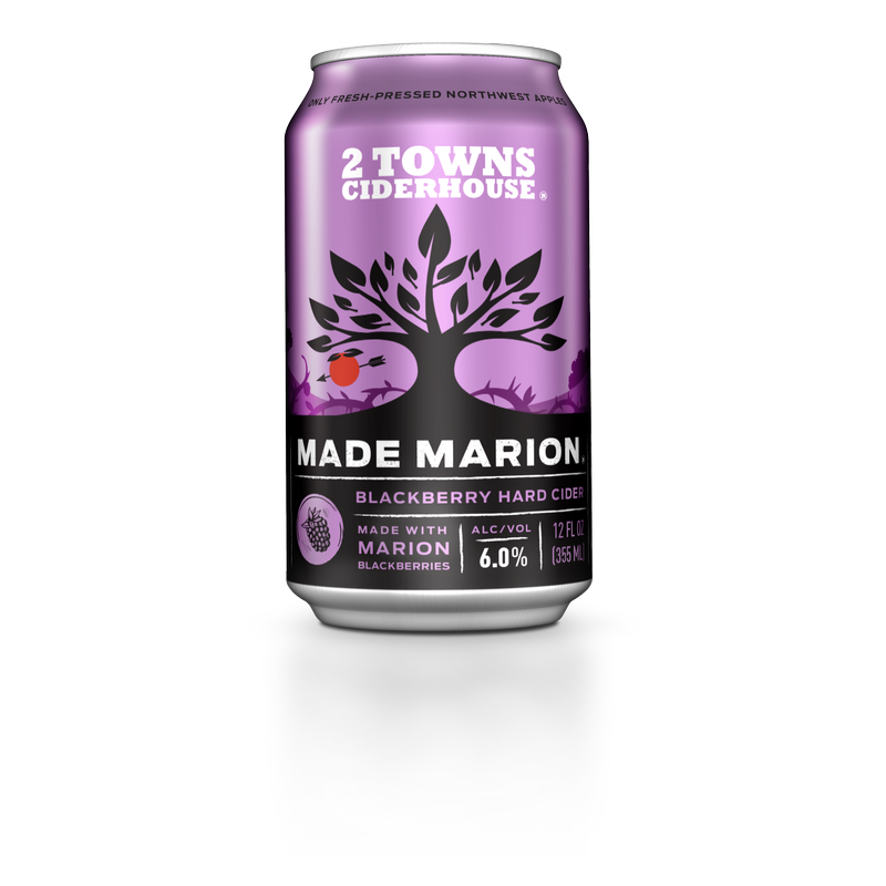 2 Towns Made Marion Cider 6pk 12oz Can 6.0% ABV
