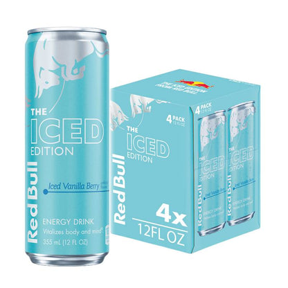 Red Bull Iced Vanilla Berry Energy Drink 4pk 12oz Can