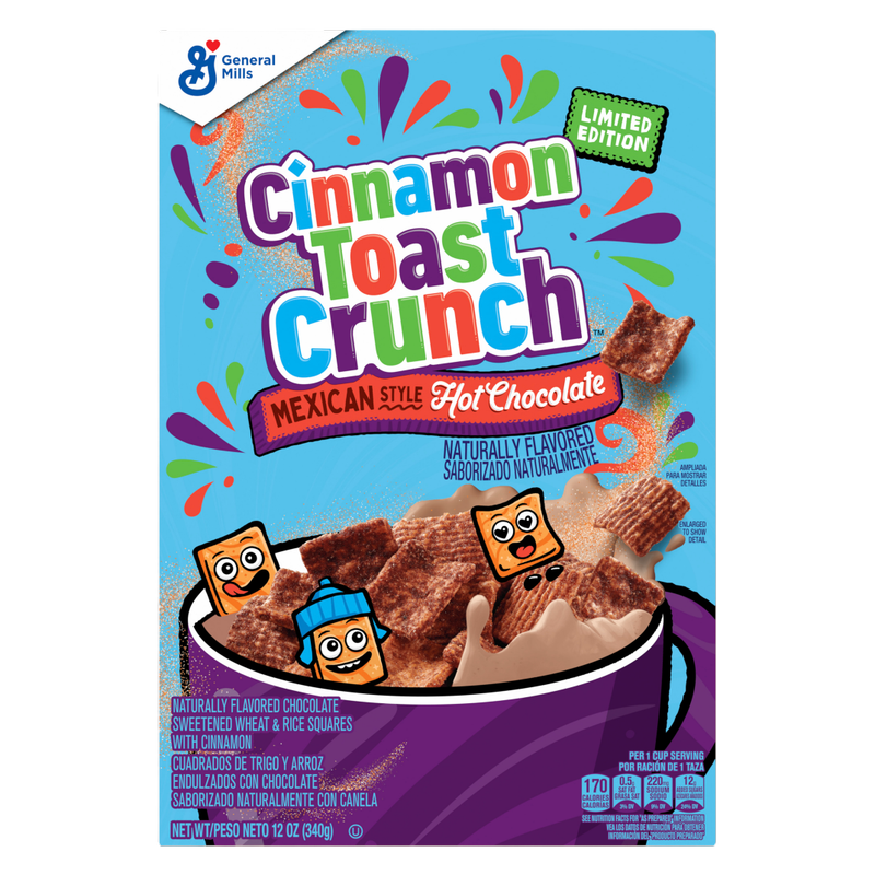 General Mills Mexican Style Hot Chocolate Toast Crunch Cereal